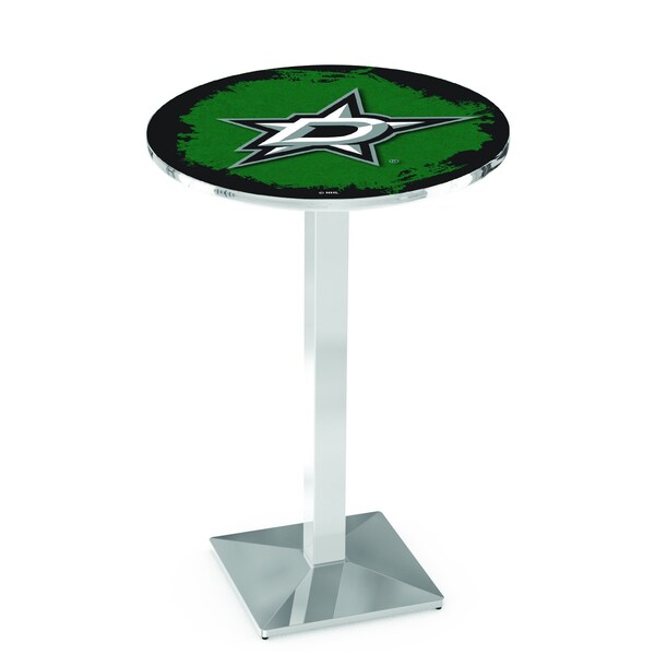 42" Chrome Dallas Stars Pub Table